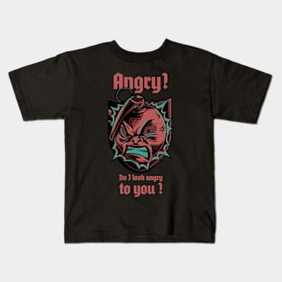 Angry face Kids T-Shirt